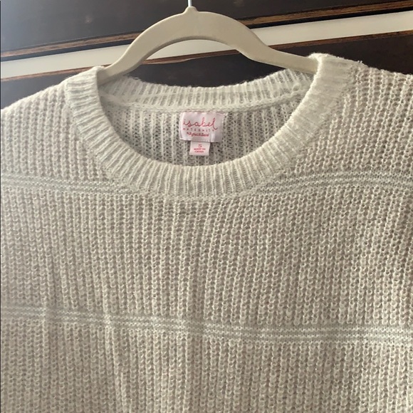 Cream and gold accent maternity sweater - Picture 2 of 3